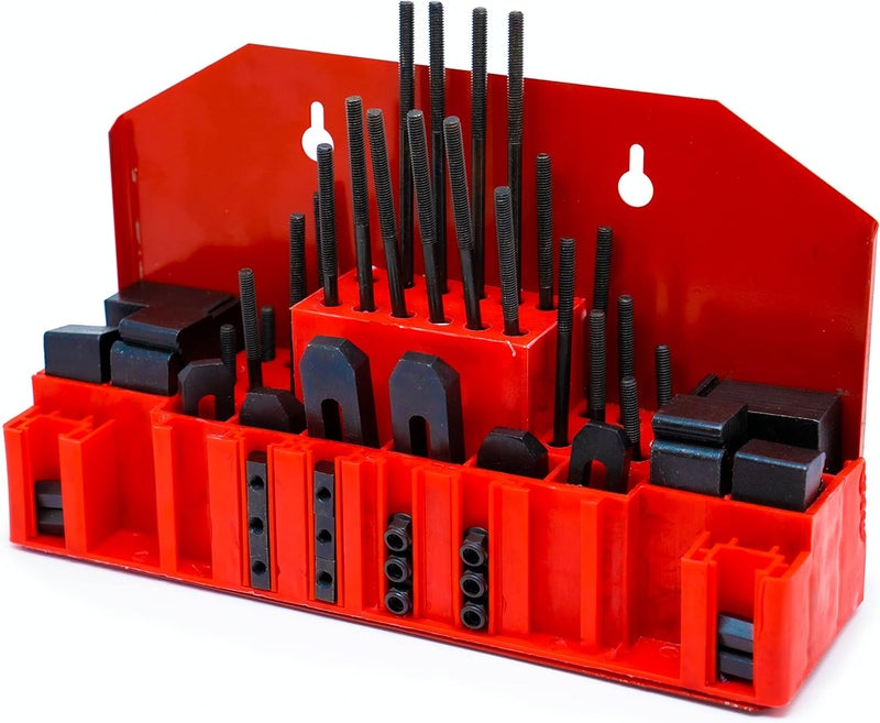 LLDSIMEX 52Pc T-Slot Clamping Kit Mill Machinist Set Table Slots: M8 - Image 1